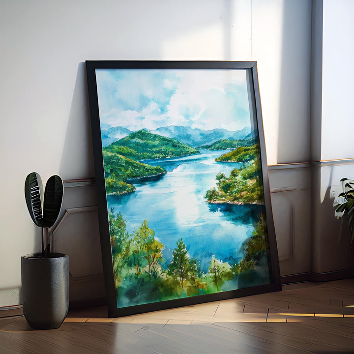 Mljet Watercolor Poster Wall Art Mljet Wall Hanging Home Décor Mljet Gift Art Lovers Croatia Wall Art