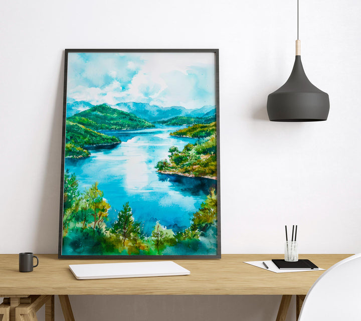 Mljet Watercolor Poster Wall Art Mljet Wall Hanging Home Décor Mljet Gift Art Lovers Croatia Wall Art