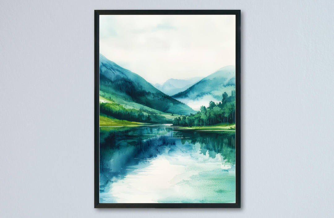 Wicklow Mountains Watercolor Poster Wall Art Wicklow Mountains Wall Hanging Home Décor Wicklow Mountains Gift Art Lovers Ireland Wall Art