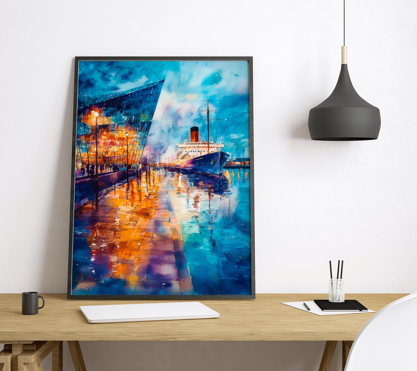 Belfast Watercolor Poster Wall Art Belfast Wall Hanging Home Décor Belfast Gift Art Lovers United Kingdom Wall Art Belfast Travel Poster
