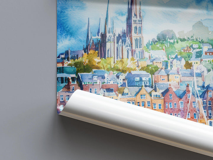 Cobh Watercolor Poster Wall Art Cobh Wall Hanging Home Décor Cobh Gift Art Lovers Ireland Wall Art Cobh Travel Poster Gift