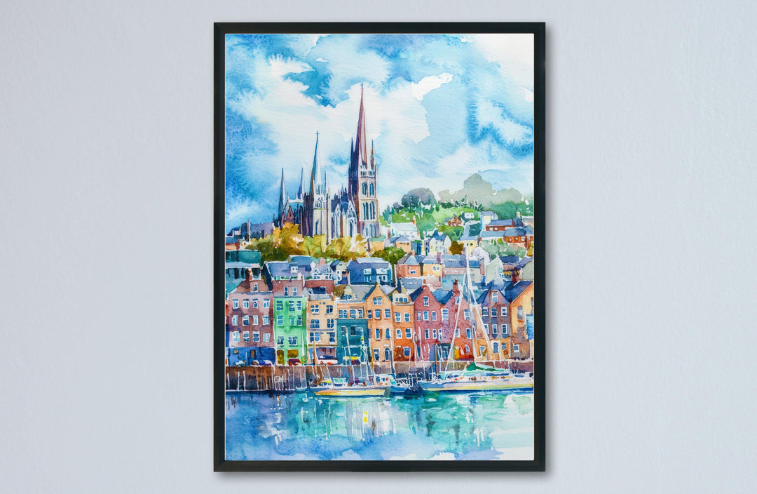 Cobh Watercolor Poster Wall Art Cobh Wall Hanging Home Décor Cobh Gift Art Lovers Ireland Wall Art Cobh Travel Poster Gift