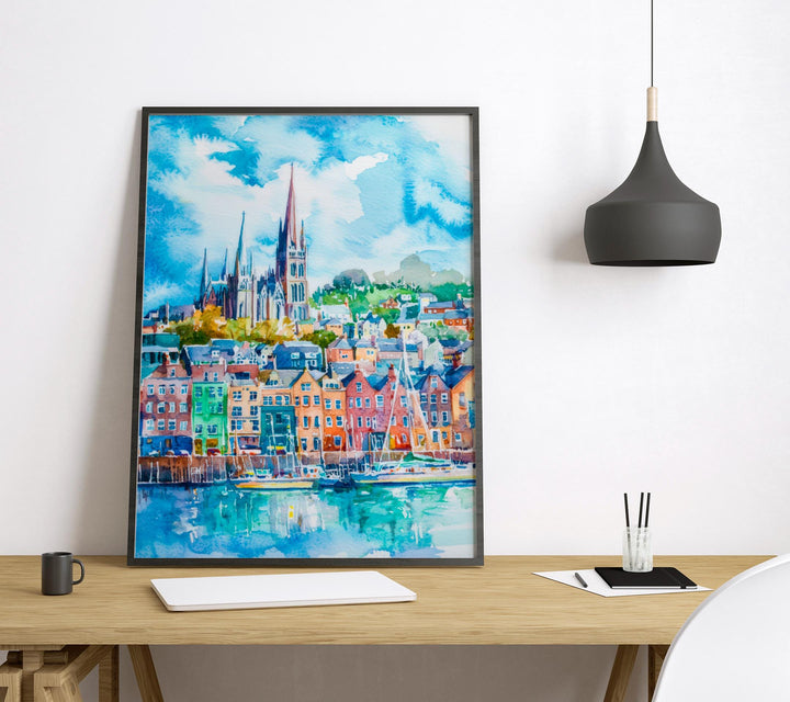 Cobh Watercolor Poster Wall Art Cobh Wall Hanging Home Décor Cobh Gift Art Lovers Ireland Wall Art Cobh Travel Poster Gift
