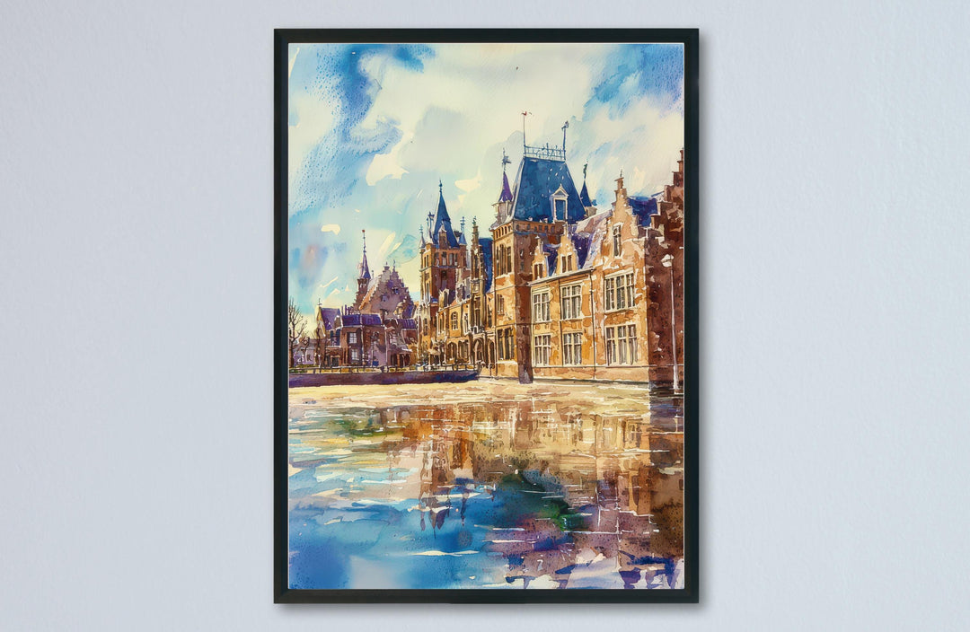 The Hague Watercolor Poster Wall Art The Hague Wall Hanging Home Décor The Hague Gift Art Lovers Netherlands Art Lover Gift