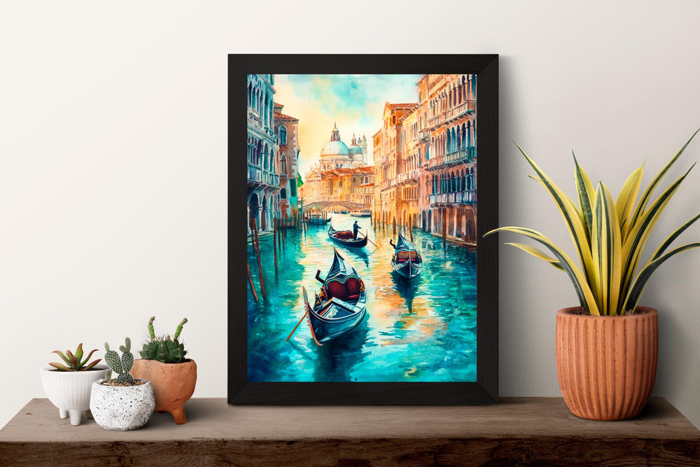 Venice Watercolor Poster Wall Art Venice Wall Hanging Home Décor Venice Gift Art Lovers Italy Art Lover Gift