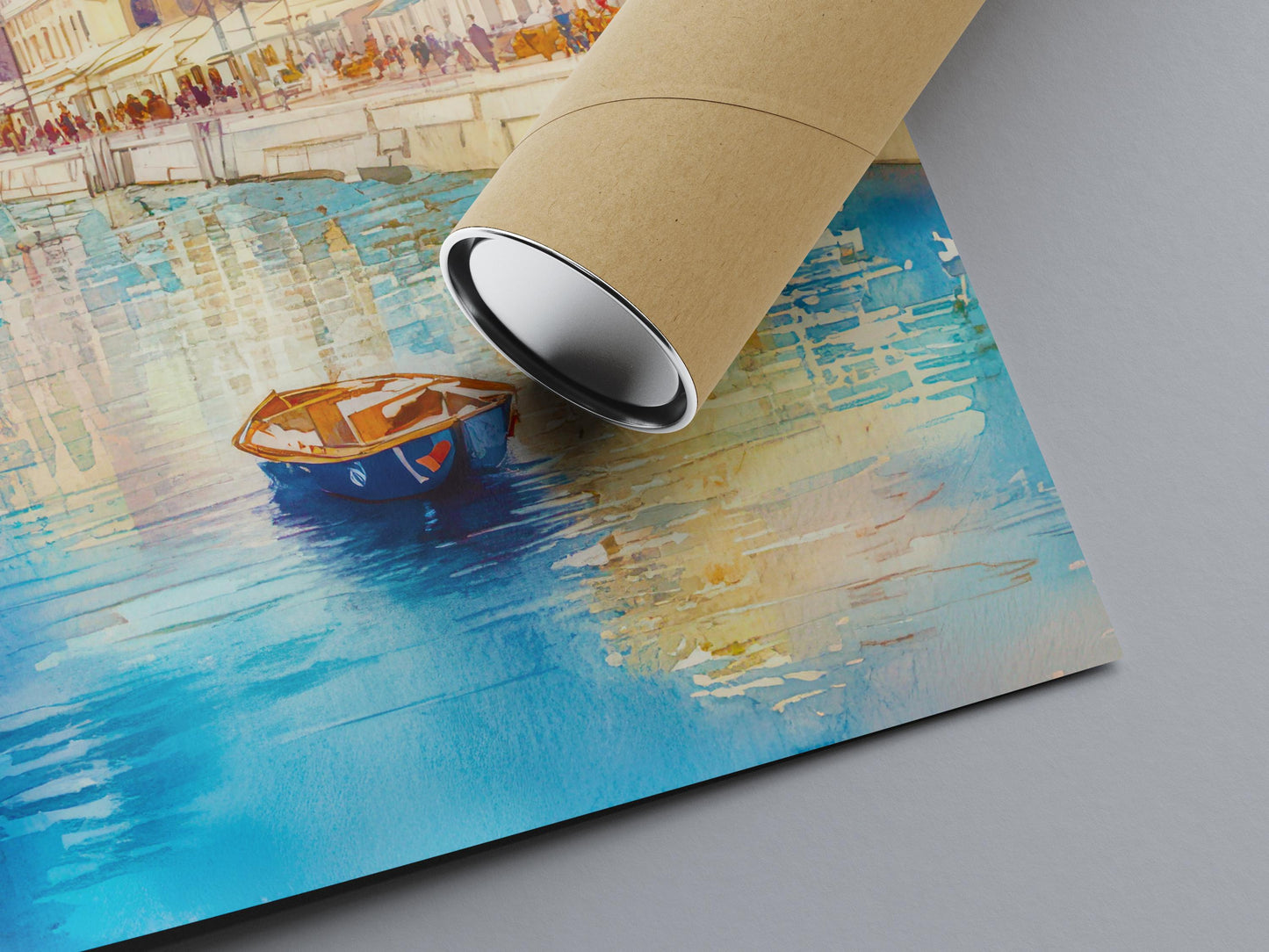 Trieste Watercolor Poster Wall Art Trieste Wall Hanging Home Décor Trieste Gift Art Lovers Italy Art Lover Gift, Italian Cityscape Travel