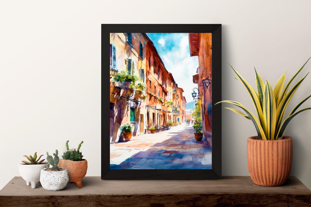 Parma Watercolor Poster Wall Art Parma Wall Hanging Home Décor Parma Gift Art Lovers Italy Art Lover Gift, Italian Cityscape Travel Print