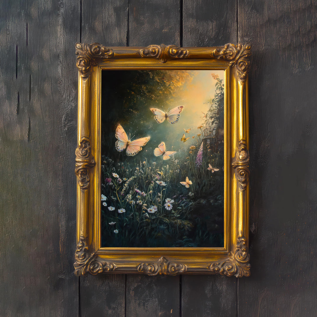 Butterfly Cottagecore Print | Vintage Nature Art Poster