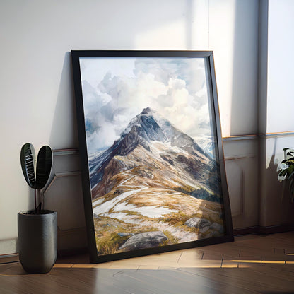 Ben Nevis watercolor poster Wall Art Ben Nevis Wall Hanging Home Décor Ben Nevis Gift Art Lovers Scotland Art Lover Gift Scotland wall art