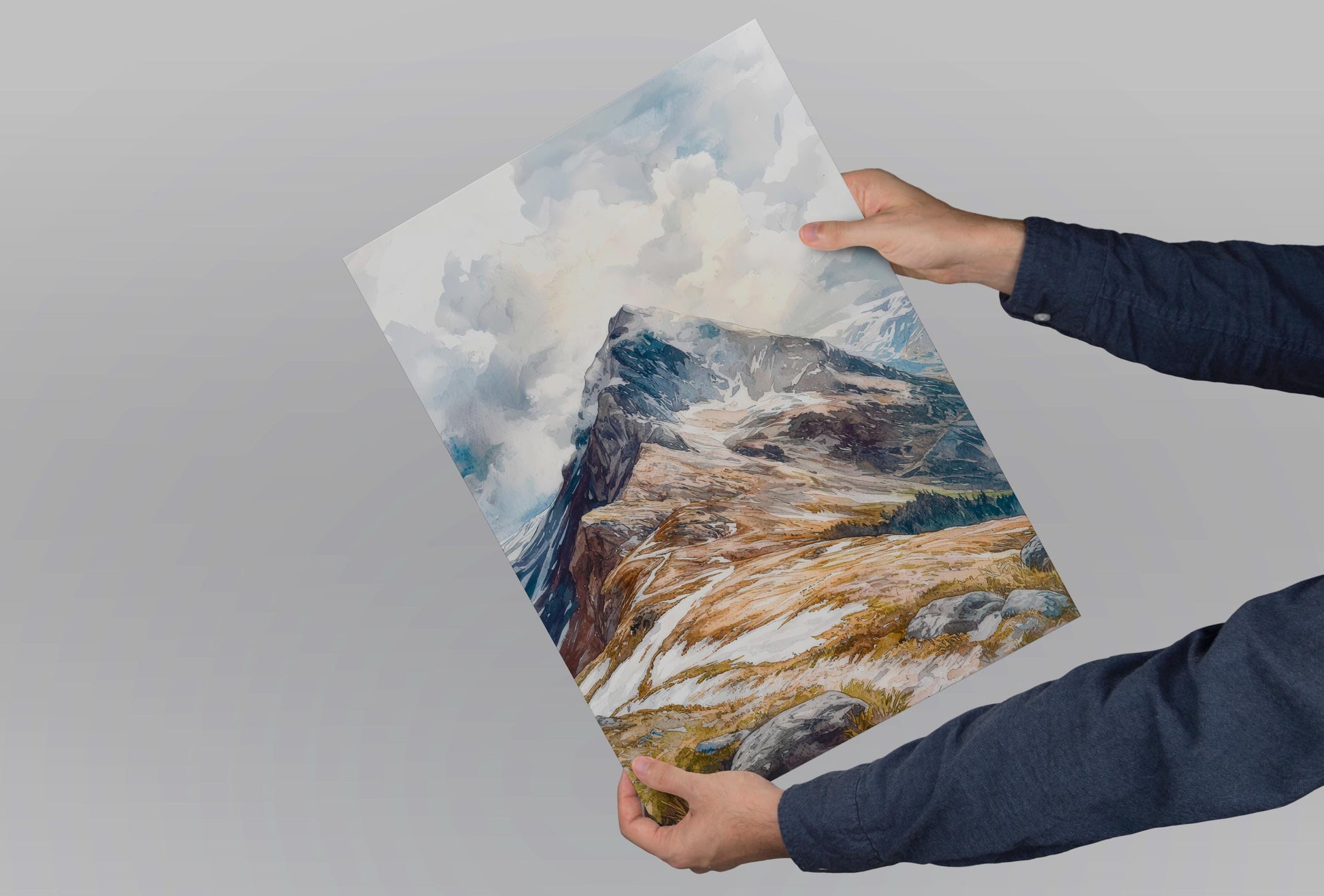 Ben Nevis watercolor poster Wall Art Ben Nevis Wall Hanging Home Décor Ben Nevis Gift Art Lovers Scotland Art Lover Gift Scotland wall art