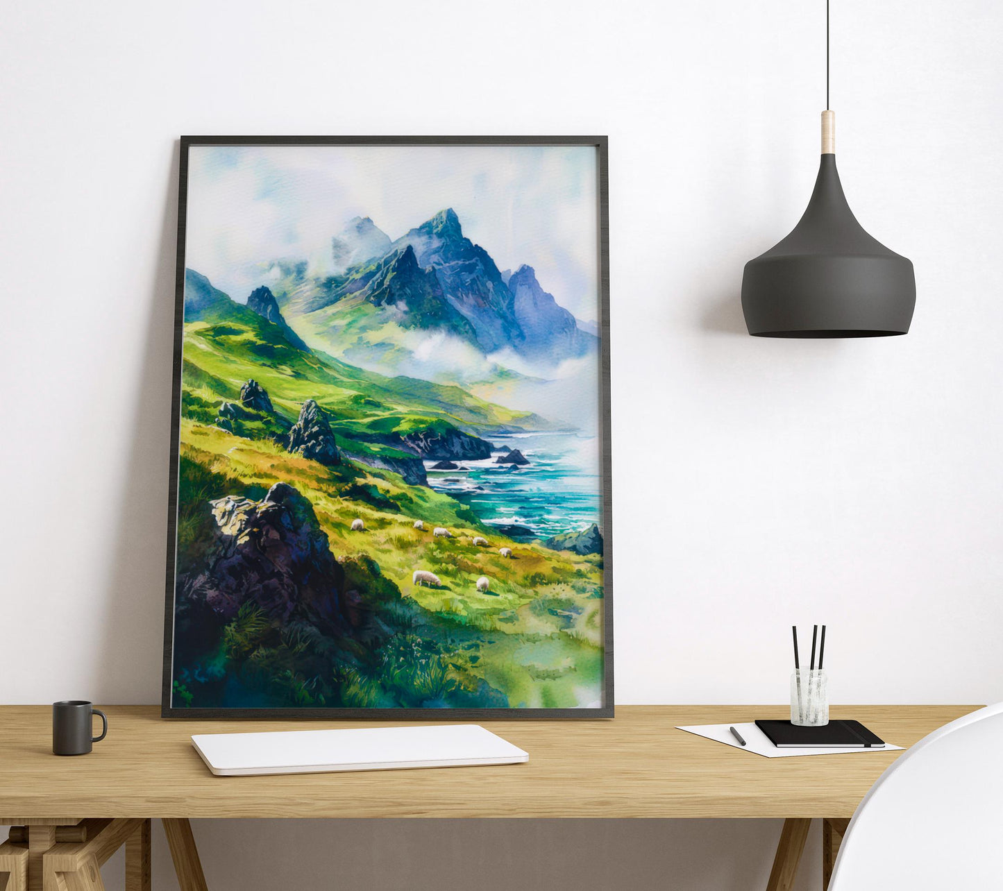 Isle of Skye watercolor poster Wall Art Isle of Skye Wall Hanging Home Décor Isle of Skye Gift Art Lovers Scotland Art Lover Gift Scotland