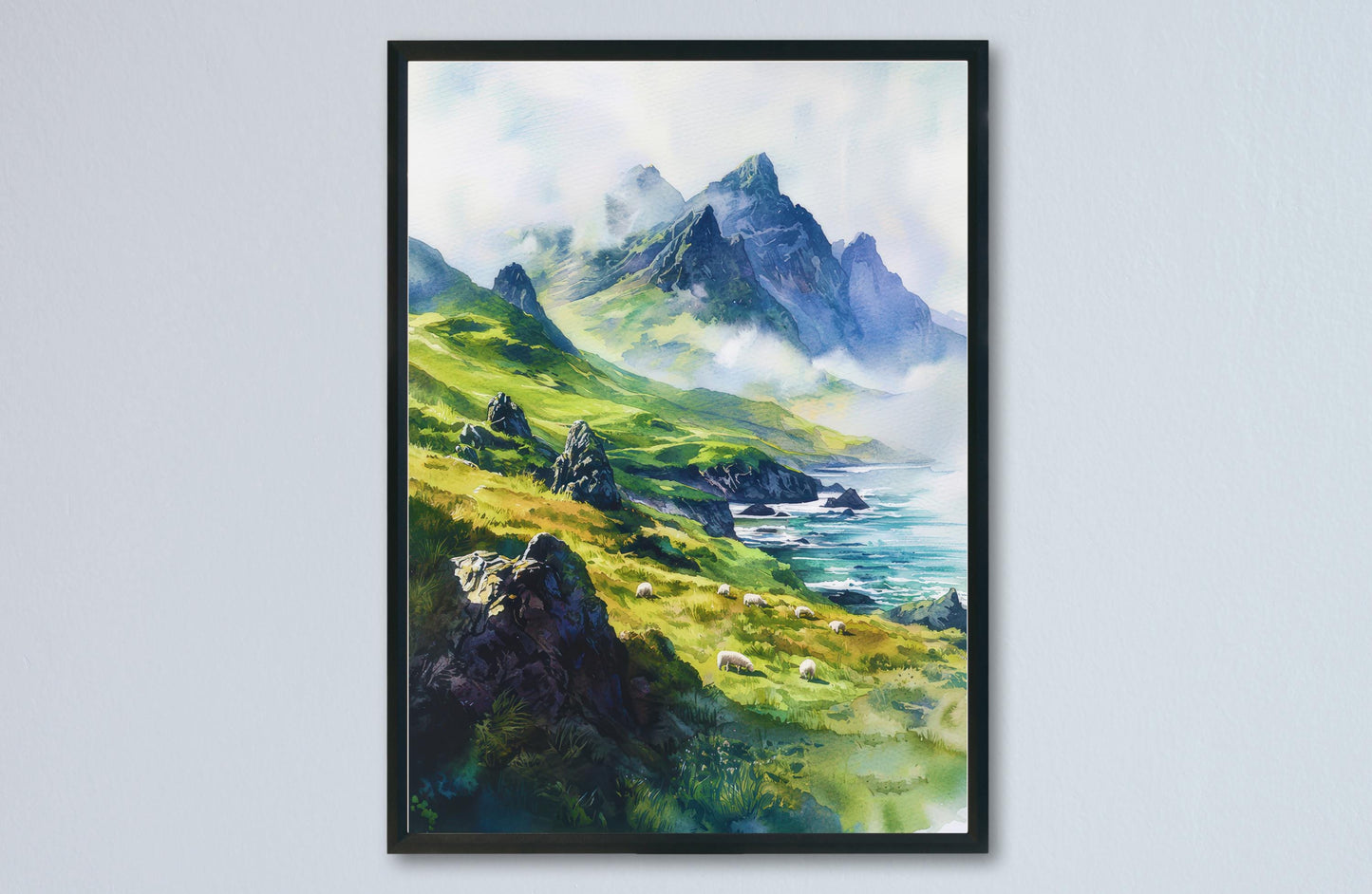 Isle of Skye watercolor poster Wall Art Isle of Skye Wall Hanging Home Décor Isle of Skye Gift Art Lovers Scotland Art Lover Gift Scotland