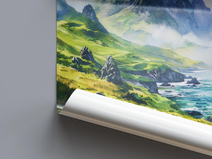 Isle of Skye watercolor poster Wall Art Isle of Skye Wall Hanging Home Décor Isle of Skye Gift Art Lovers Scotland Art Lover Gift Scotland