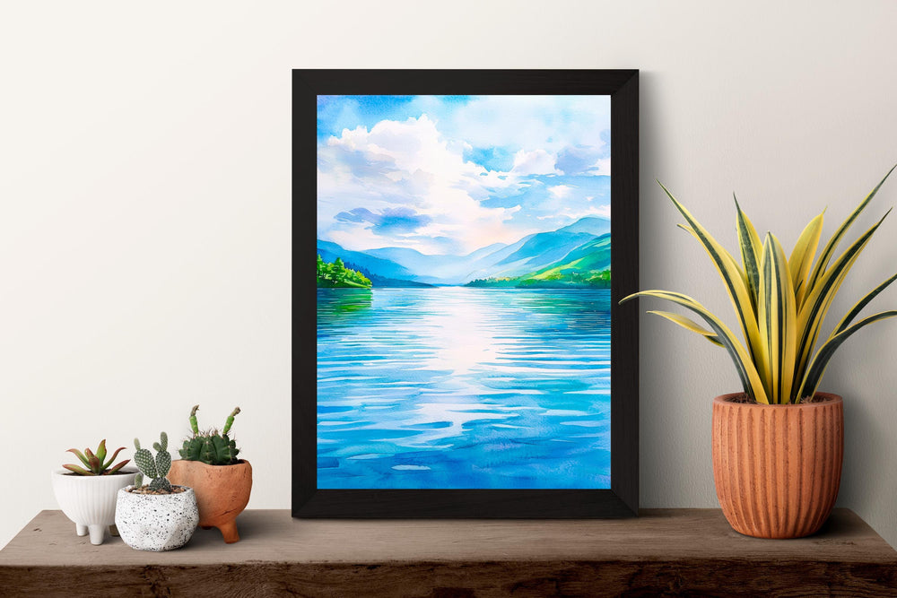 Loch Lomond watercolor poster Wall Art Loch Lomond Wall Hanging Home Décor Loch Lomond Gift Art Lovers Scotland Art Lover Gift Scotland