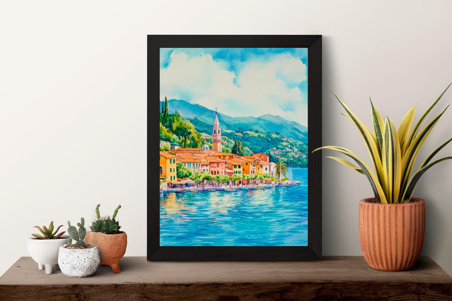 Lake Maggiore Watercolor Poster Wall Art Lake Maggiore Wall Hanging Home Décor Lake Maggiore Gift Art Lovers Italy Art Lover Gift Print