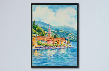 Lake Maggiore Watercolor Poster Wall Art Lake Maggiore Wall Hanging Home Décor Lake Maggiore Gift Art Lovers Italy Art Lover Gift Print
