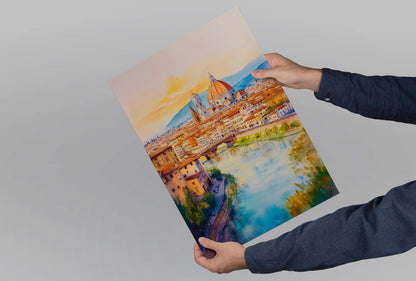 Florence Watercolor Poster Wall Art Florence Wall Decor Home Décor Florence Gift Art Lovers Italy Art Lover Gift, Travel Souvenir Print