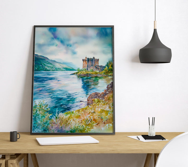 Loch Ness watercolor poster Wall Art Loch Ness Wall Hanging Home Décor Loch Ness Gift Art Lovers Scotland Art Lover Gift Scotland wall art