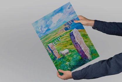 Orkney Islands watercolor poster Wall Art Orkney Islands Wall Hanging Home Décor Orkney Islands Gift Art Lovers Scotland Art Lover Gift
