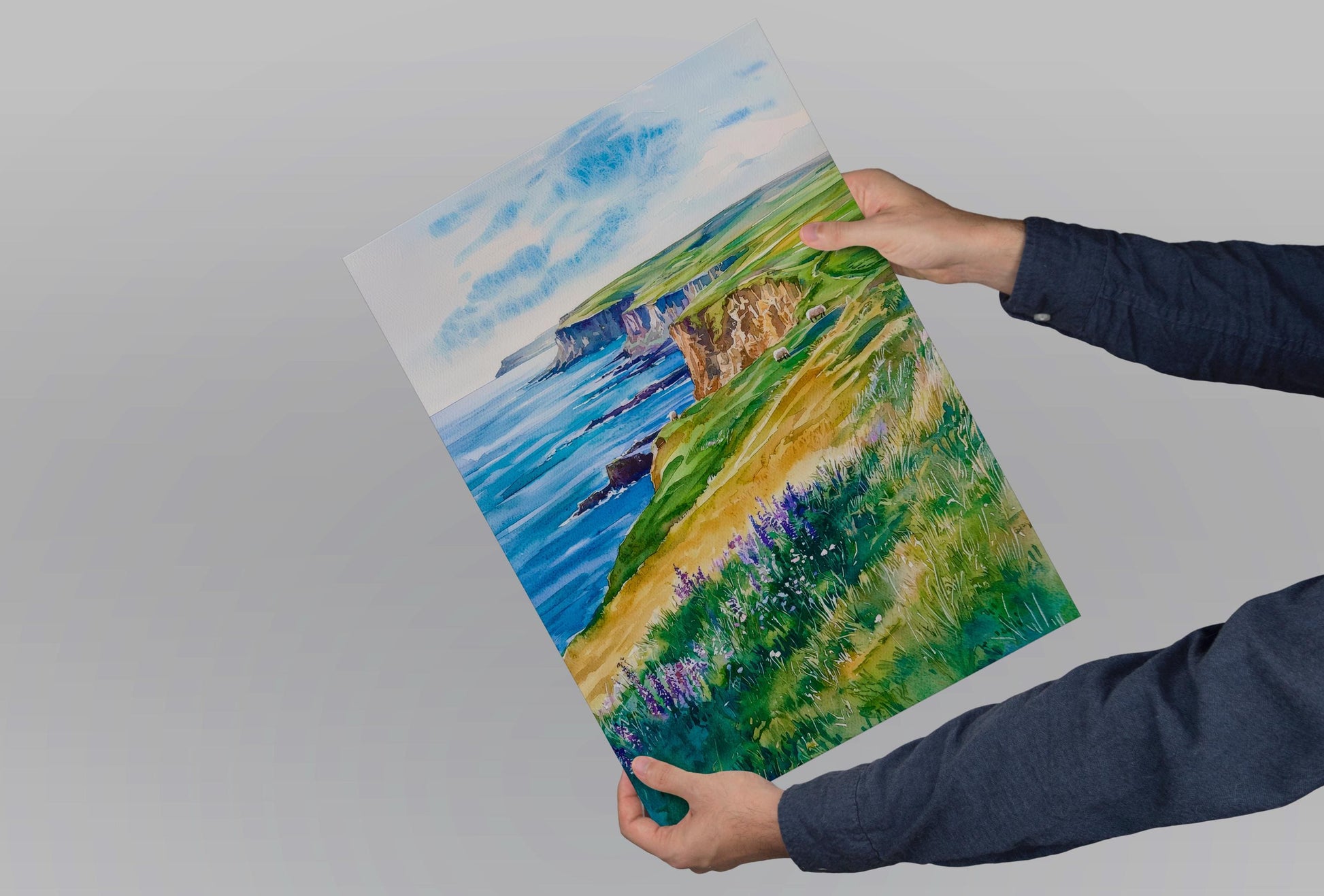 Orkney Islands watercolor poster Wall Art Orkney Islands Wall Hanging Home Décor Orkney Islands Gift Art Lovers Scotland Art Lover Gift