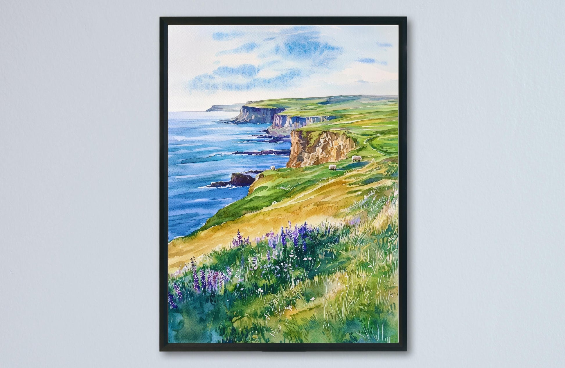 Orkney Islands watercolor poster Wall Art Orkney Islands Wall Hanging Home Décor Orkney Islands Gift Art Lovers Scotland Art Lover Gift