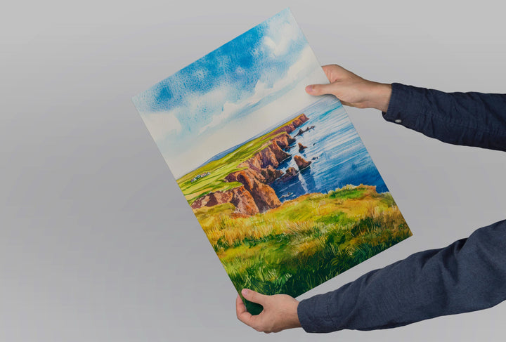 Shetland Islands watercolor poster Wall Art Shetland Islands Wall Hanging Home Décor Shetland Islands Gift Art Lovers Scotland Art Gift