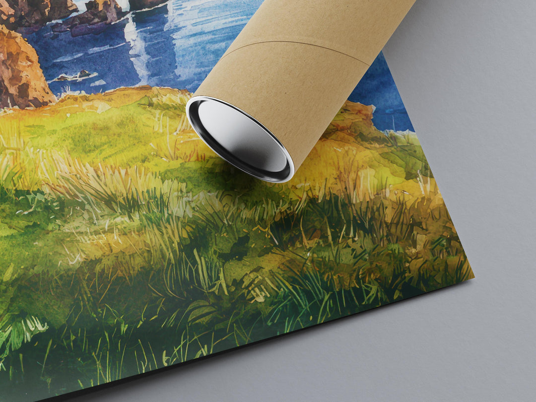 Shetland Islands watercolor poster Wall Art Shetland Islands Wall Hanging Home Décor Shetland Islands Gift Art Lovers Scotland Art Gift