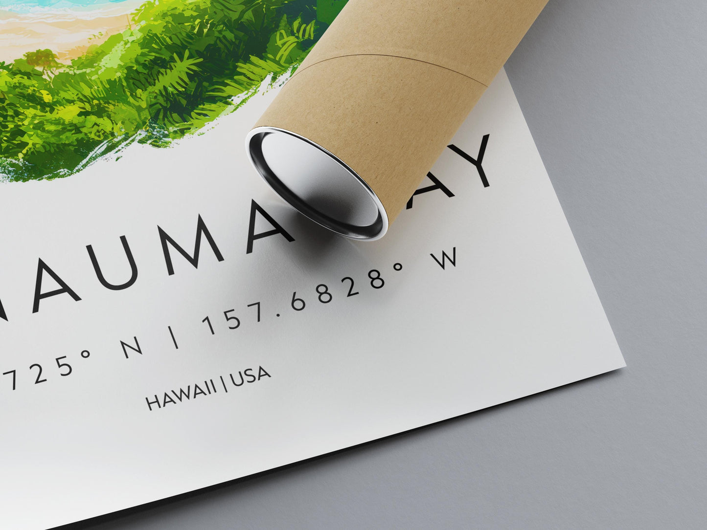 Hanauma Bay watercolor poster Wall Art Hanauma Bay Wall Hanging Home Décor Hanauma Bay Gift Art Lovers Hawaii Art Lover Gift Hawaii wall art