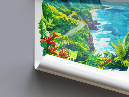 Maui watercolor poster Wall Art Maui Wall Hanging Home Décor Maui Gift Art Lovers Hawaii Art Lover Gift Hawaii wall art