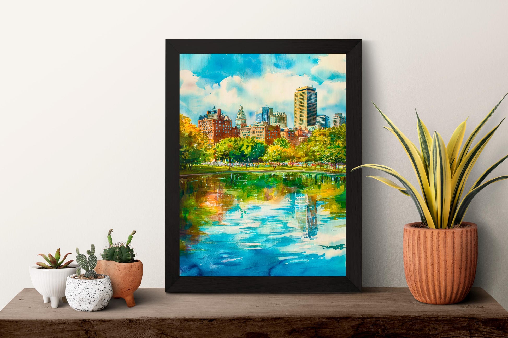 Boston watercolor poster Wall Art Boston Wall Hanging Home Décor Boston Gift Art Lovers Massachusetts Art Lover Gift Massachusetts wall art
