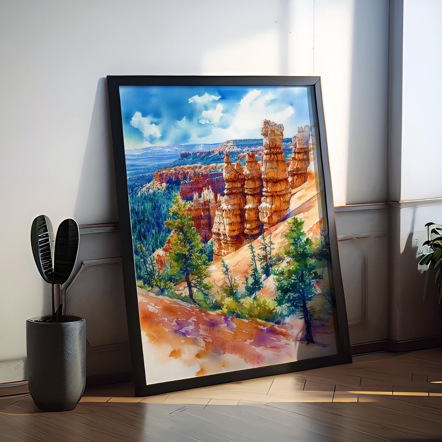 Bryce Canyon watercolor poster Wall Art Bryce Canyon Wall Hanging Home Décor Bryce Canyon Gift Art Lovers Utah Art Lover Gift Utah wall art