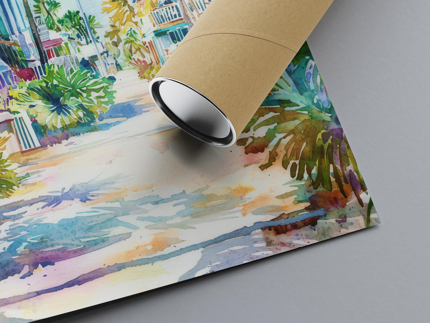 Key West watercolor poster Wall Art Key West Wall Hanging Home Décor Key West Gift Art Lovers Florida Art Lover Gift Florida wall art