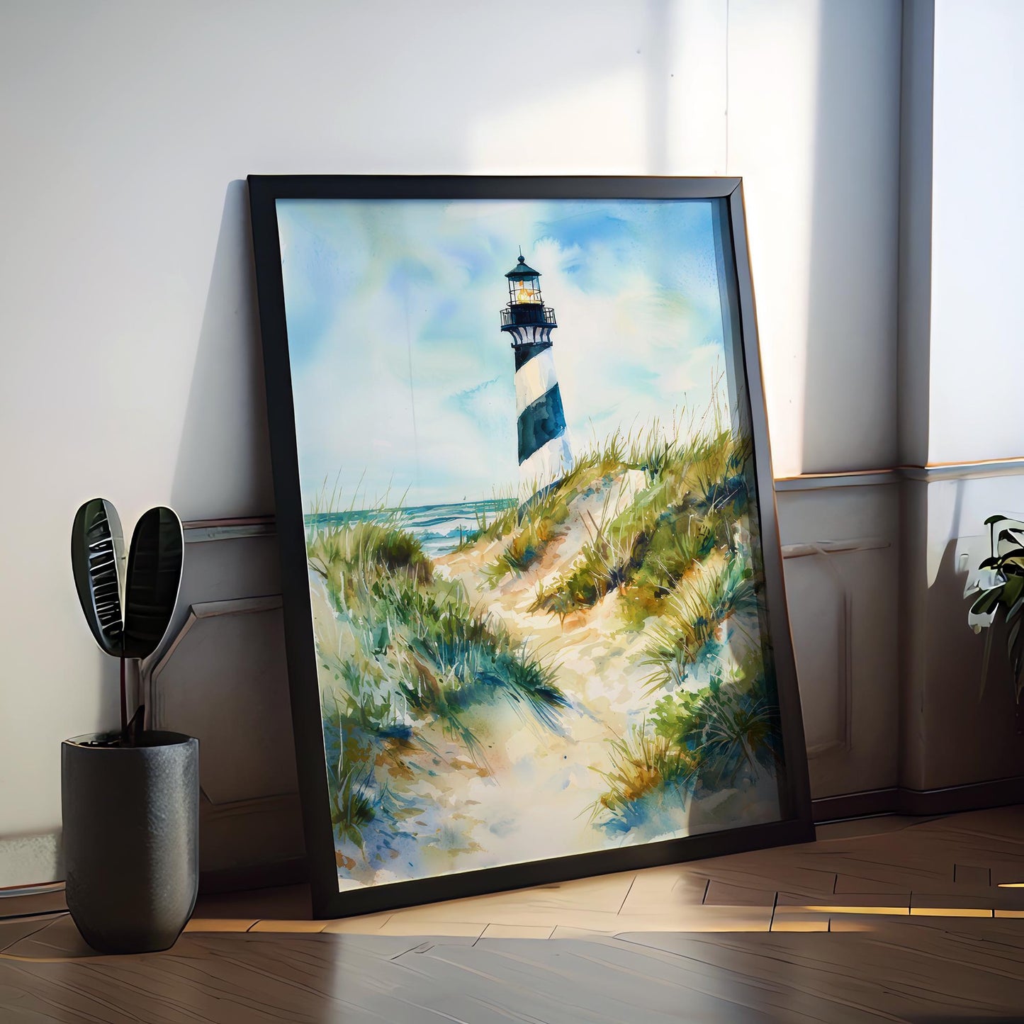 Outer Banks watercolor poster Wall Art Outer Banks Wall Hanging Home Décor Outer Banks Gift Art Lovers North Carolina Art Lover Gift