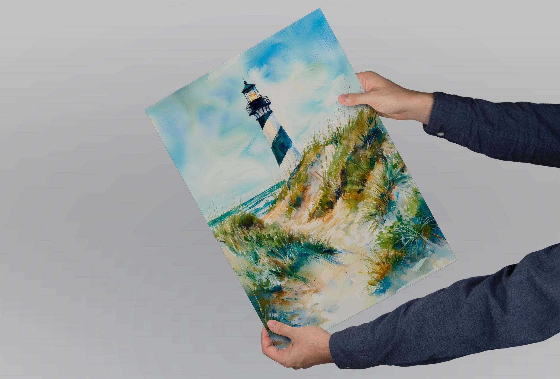 Outer Banks watercolor poster Wall Art Outer Banks Wall Hanging Home Décor Outer Banks Gift Art Lovers North Carolina Art Lover Gift