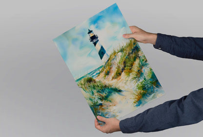 Outer Banks watercolor poster Wall Art Outer Banks Wall Hanging Home Décor Outer Banks Gift Art Lovers North Carolina Art Lover Gift