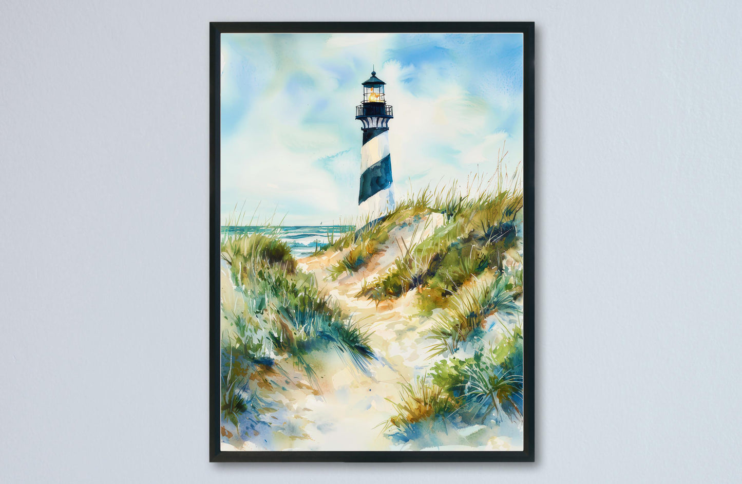 Outer Banks watercolor poster Wall Art Outer Banks Wall Hanging Home Décor Outer Banks Gift Art Lovers North Carolina Art Lover Gift