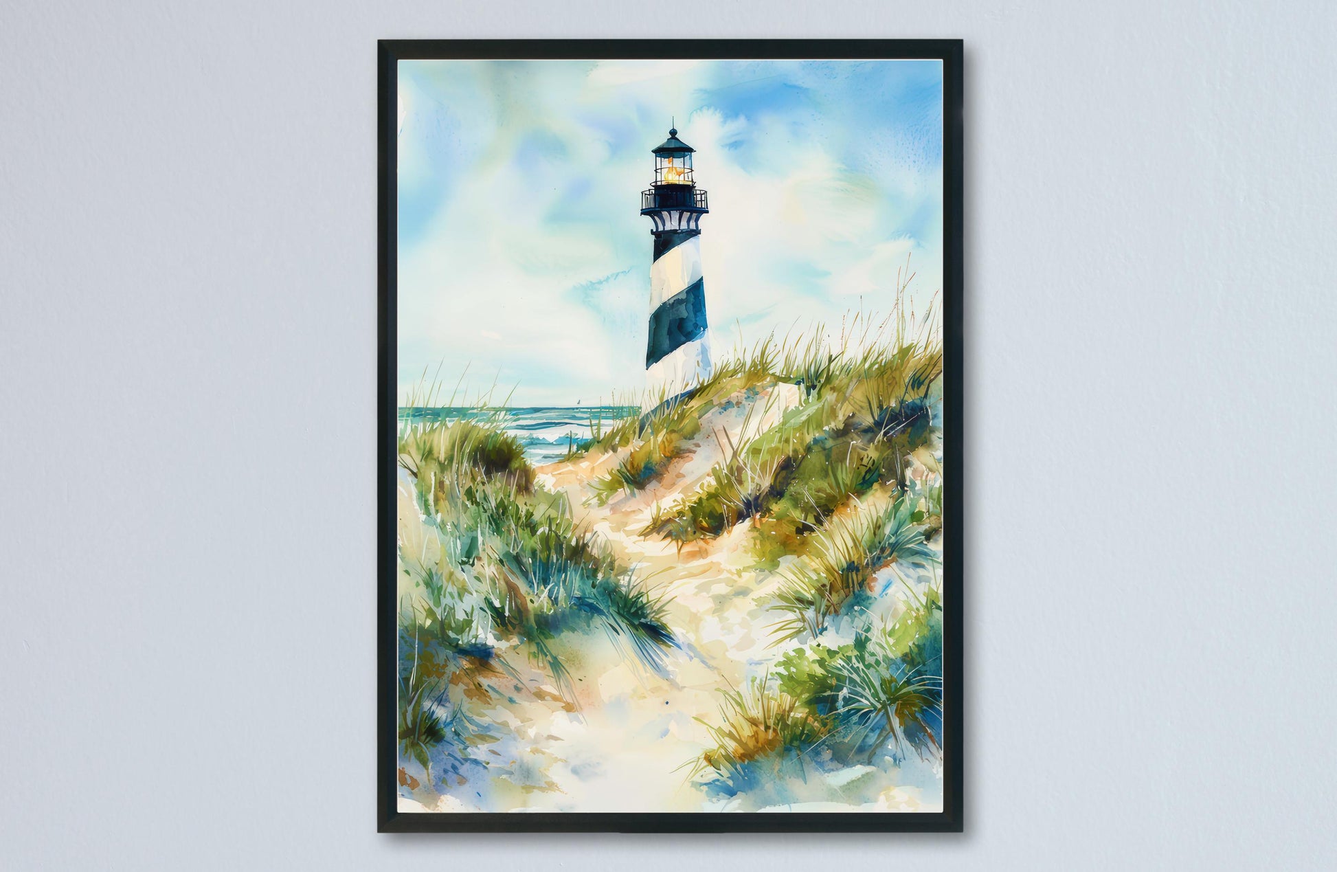 Outer Banks watercolor poster Wall Art Outer Banks Wall Hanging Home Décor Outer Banks Gift Art Lovers North Carolina Art Lover Gift