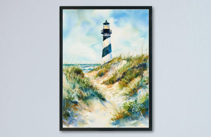 Outer Banks watercolor poster Wall Art Outer Banks Wall Hanging Home Décor Outer Banks Gift Art Lovers North Carolina Art Lover Gift