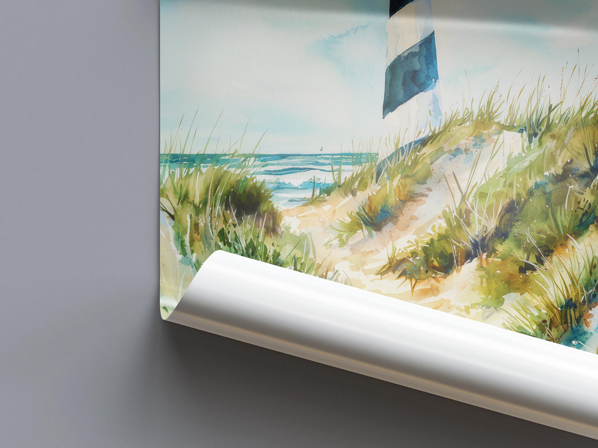 Outer Banks watercolor poster Wall Art Outer Banks Wall Hanging Home Décor Outer Banks Gift Art Lovers North Carolina Art Lover Gift