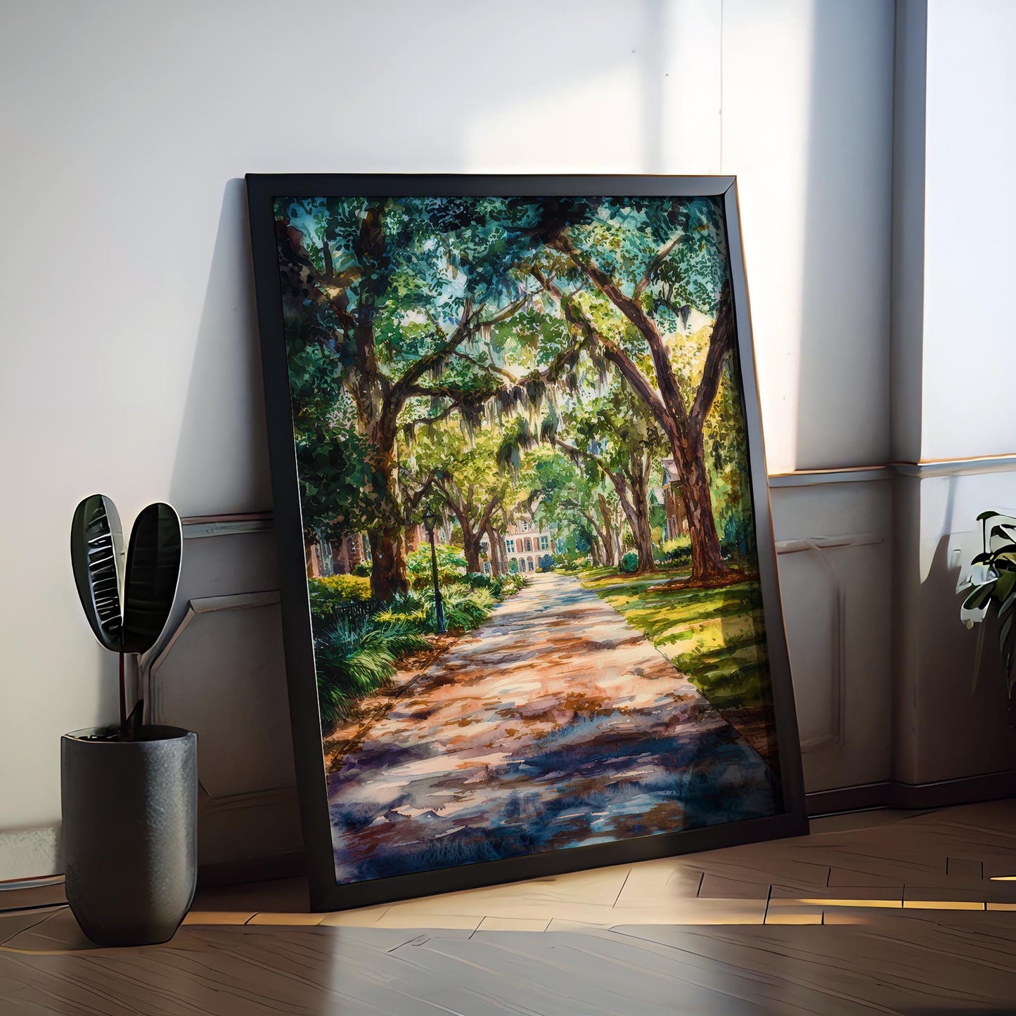 Savannah watercolor poster Wall Art Savannah Wall Hanging Home Décor Savannah Gift Art Lovers Georgia Art Lover Gift Georgia wall art