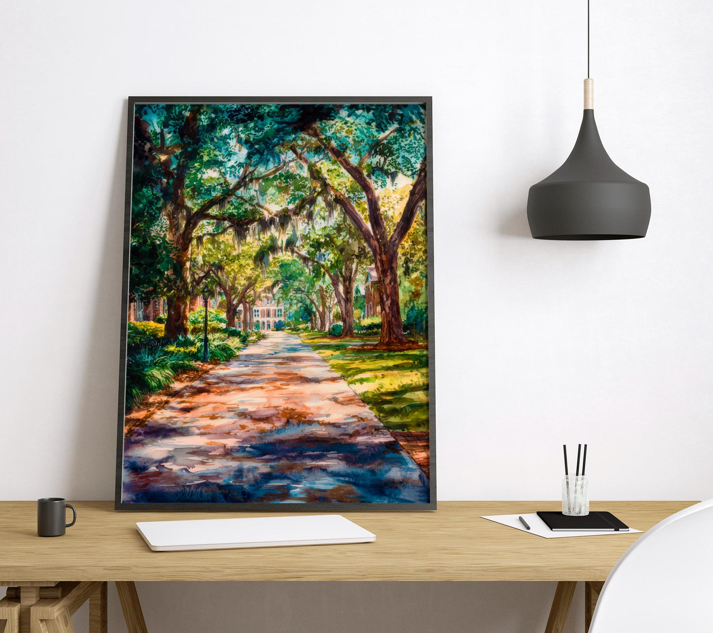 Savannah watercolor poster Wall Art Savannah Wall Hanging Home Décor Savannah Gift Art Lovers Georgia Art Lover Gift Georgia wall art