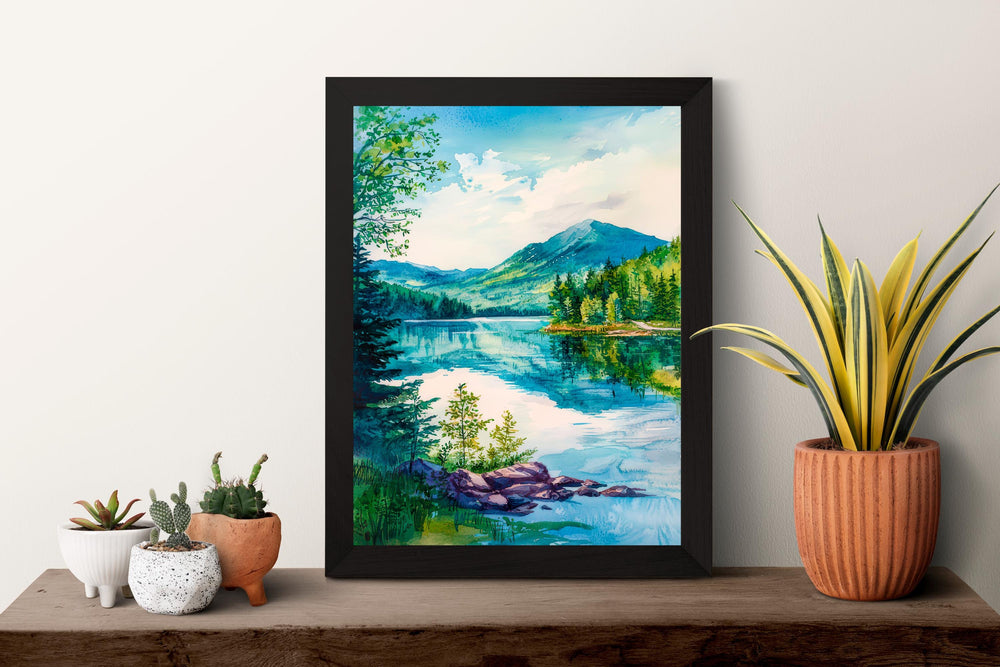 Catskills Mountains watercolor poster Wall Art Catskills Mountains Wall Hanging Home Décor Catskills Mountains Gift Art Lovers New York Art
