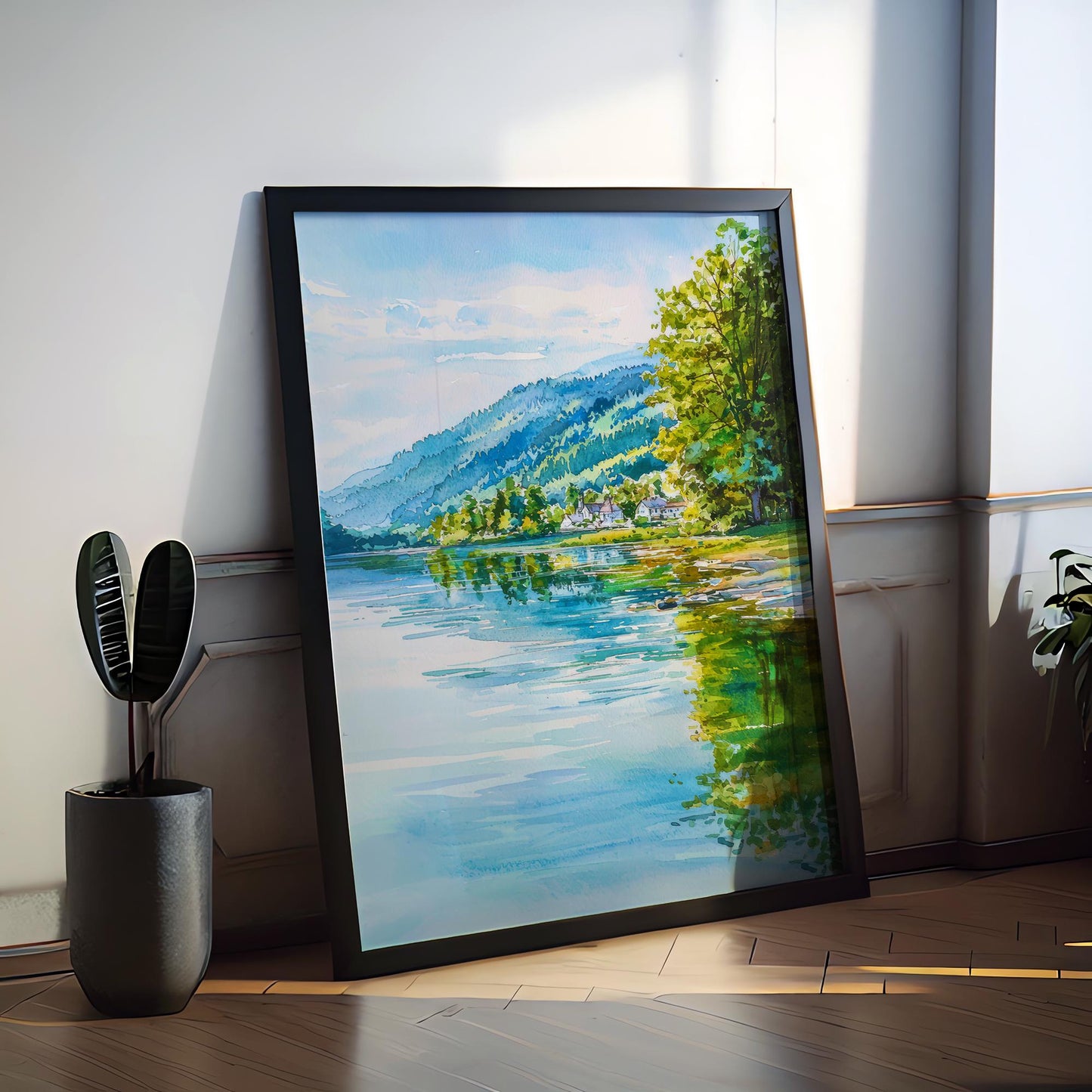Hudson River Valley watercolor poster Wall Art Hudson River Valley Wall Hanging Home Décor Hudson River Valley Gift Art Lovers New York Ar