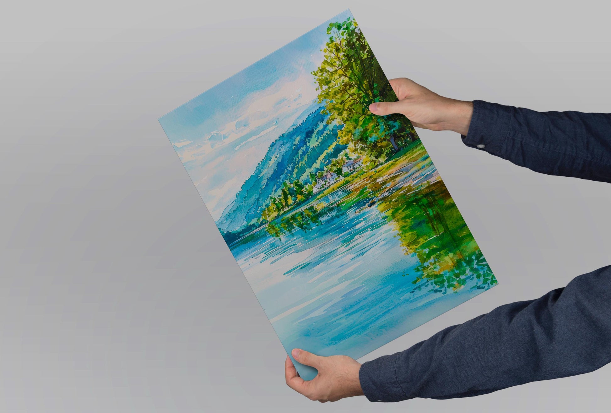 Hudson River Valley watercolor poster Wall Art Hudson River Valley Wall Hanging Home Décor Hudson River Valley Gift Art Lovers New York Ar