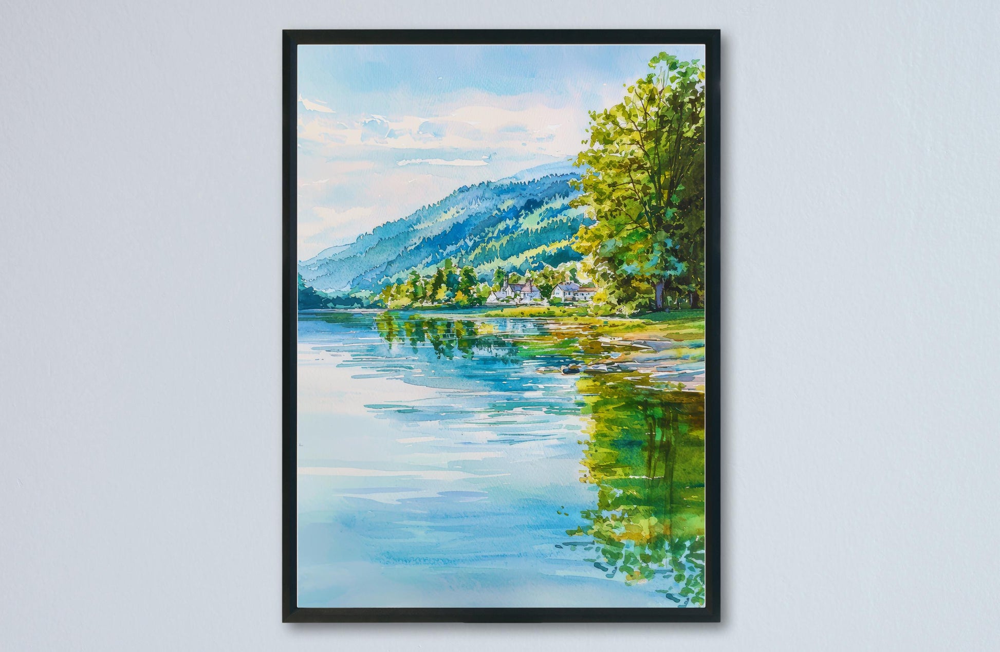 Hudson River Valley watercolor poster Wall Art Hudson River Valley Wall Hanging Home Décor Hudson River Valley Gift Art Lovers New York Ar