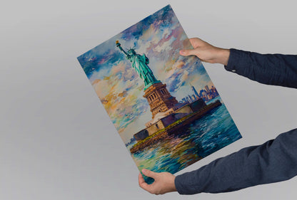Statue of Liberty watercolor poster Wall Art Statue of Liberty Wall Hanging Home Décor Statue of Liberty Gift Art Lovers New York Art