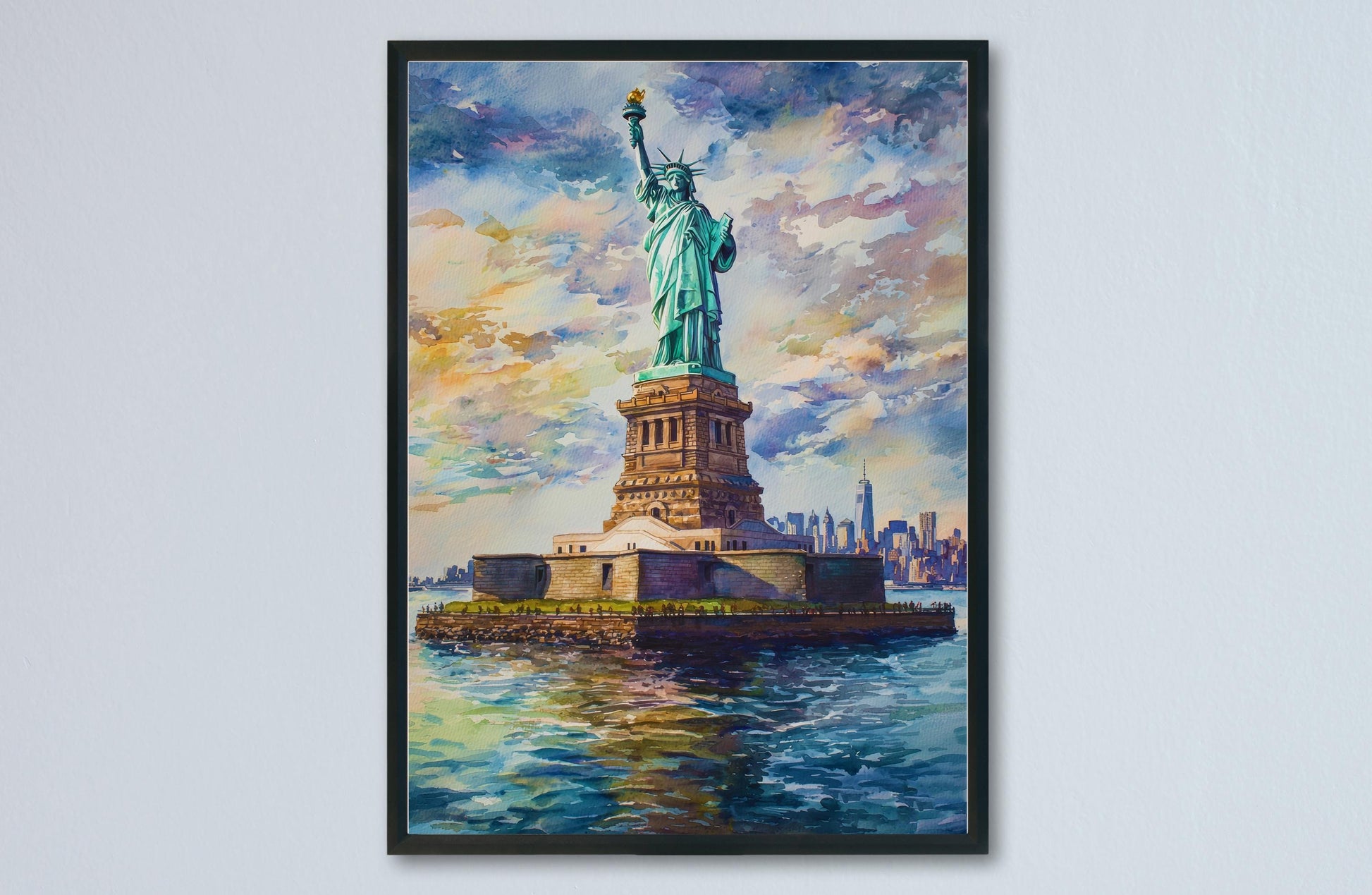Statue of Liberty watercolor poster Wall Art Statue of Liberty Wall Hanging Home Décor Statue of Liberty Gift Art Lovers New York Art