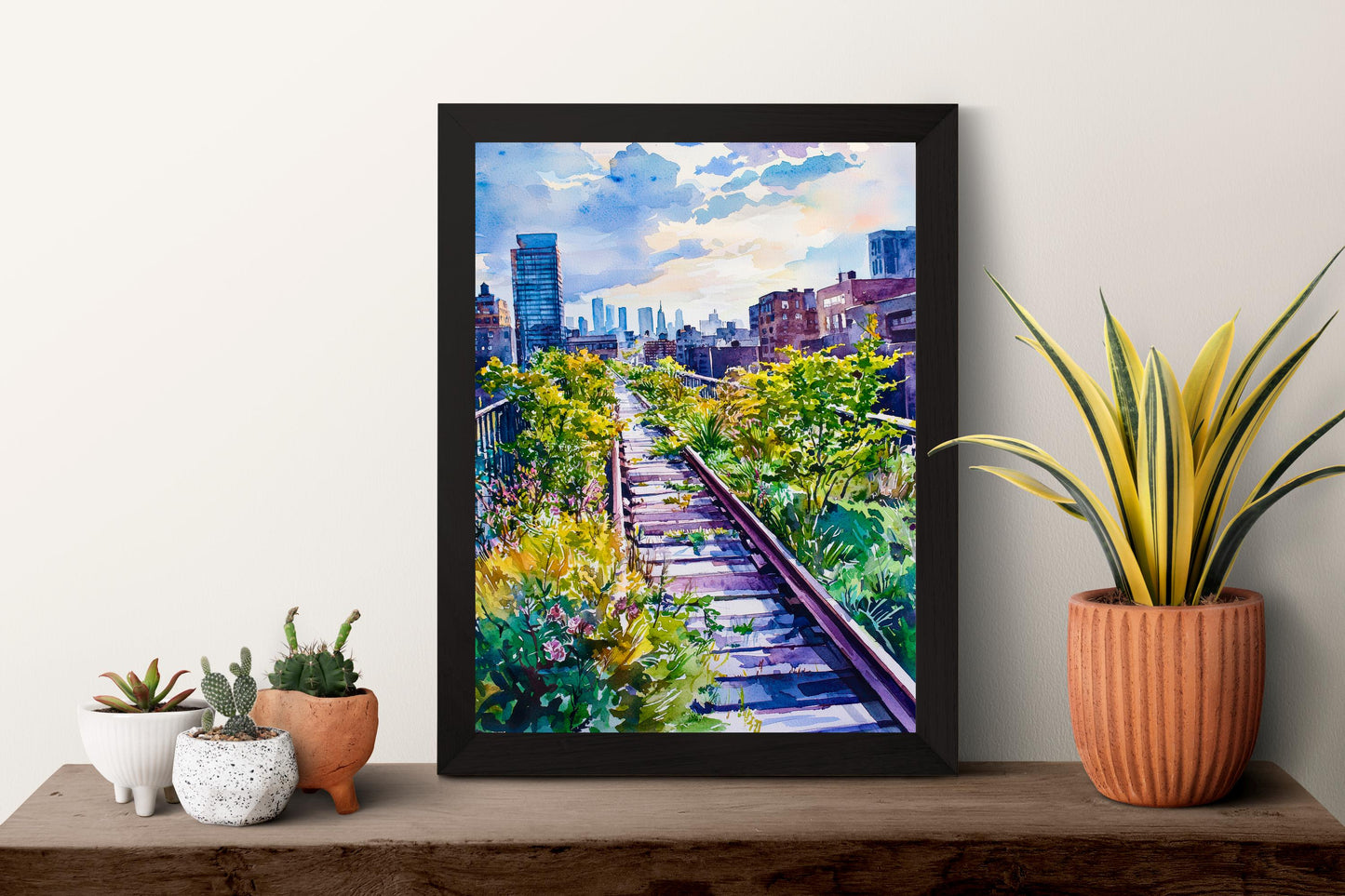 The High Line watercolor poster Wall Art The High Line Wall Hanging Home Décor The High Line Gift Art Lovers New York Art Lover Gift