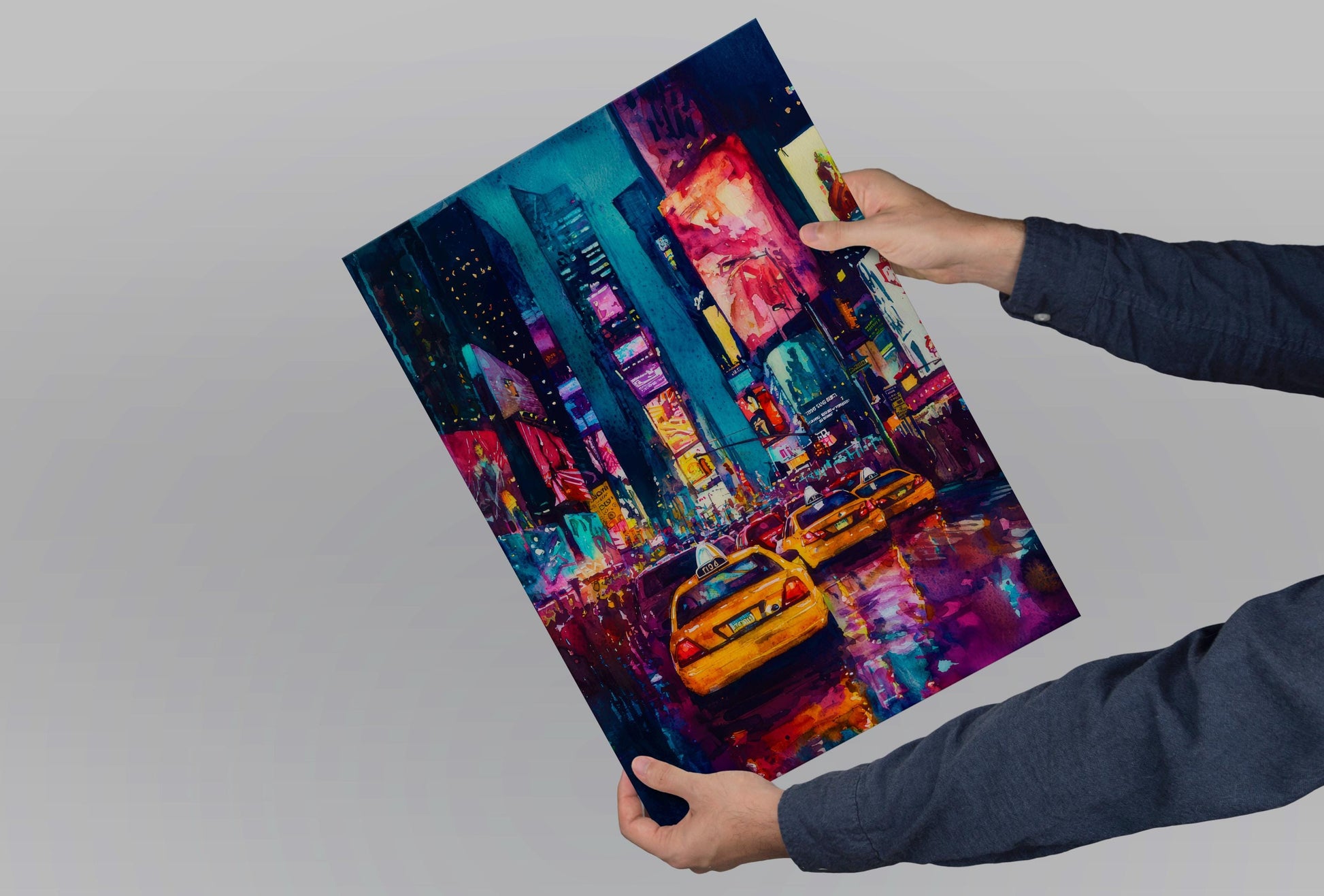 Times Square watercolor poster Wall Art Times Square Wall Hanging Home Décor Times Square Gift Art Lovers New York Art Lover Gift New York