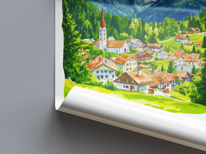 Seefeld Watercolor Poster Wall Art Seefeld Wall Decor Home Décor Seefeld Gift Austria Art Lover Gift, Travel Souvenir Print